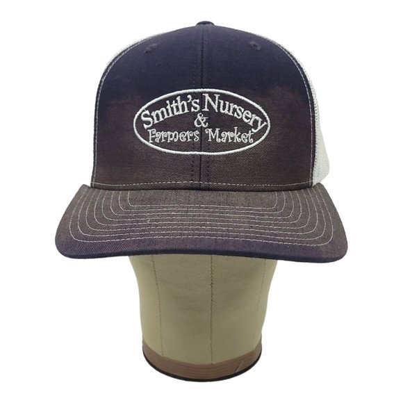 Richardson Smiths Nursery Farmers Market Mesh Snapback Cap Trucker Baseball Hat - Picture 5 of 12